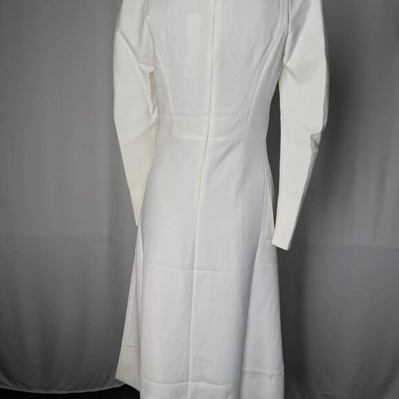 Miri New York Women’s Embellished Collar Midi Dress Size 2 Cream White - Picture 8 of 15